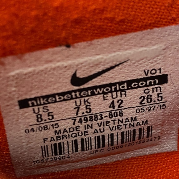 Nike Zoom Hyperquickness 2015 TB Basketball Shoes 749883-606 Unvrsty Red/Bright - Picture 9 of 9